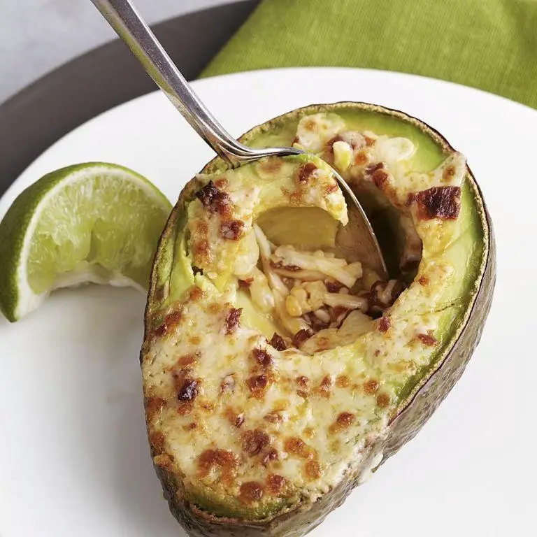 Cheesy Baked Avocado Halves