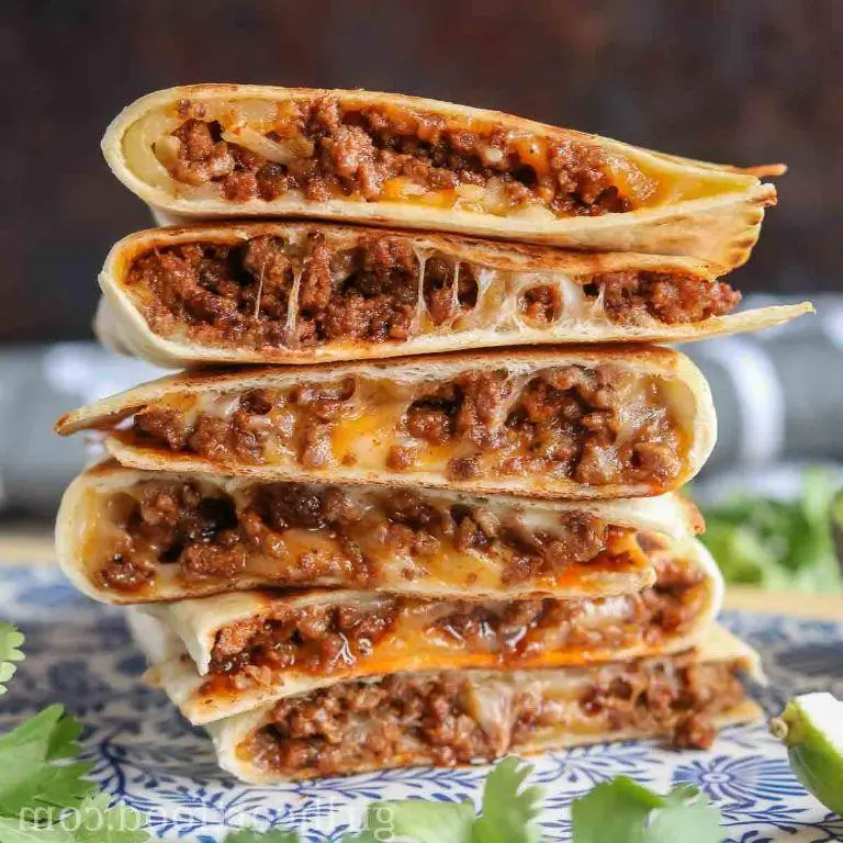 Cheesy Mexican Ground Beef Quesadillas