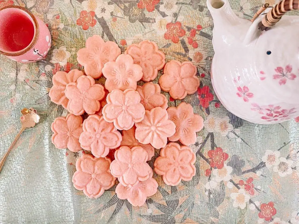 Cherry Blossom Sugar Cookies