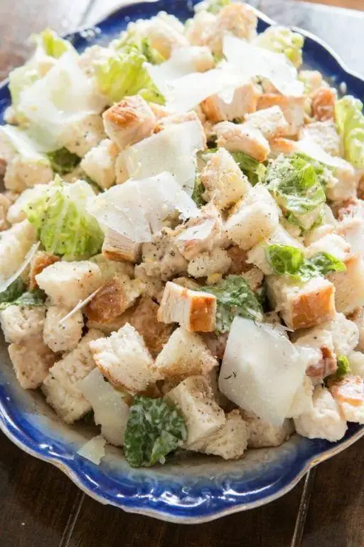 Chicken Caesar Panzanella Salad