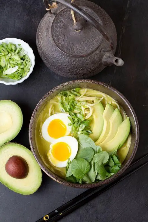 Chicken Ramen with Avocado and Lime