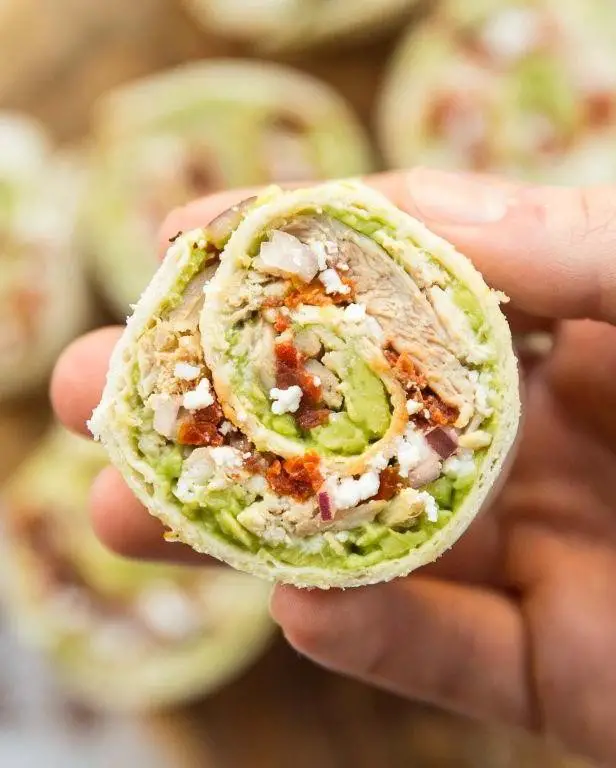 Chicken and Avocado Pinwheel Rolls