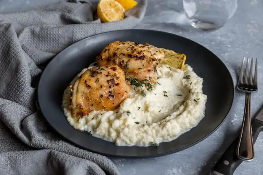 Chicken and Cauliflower Mashed Potatoes