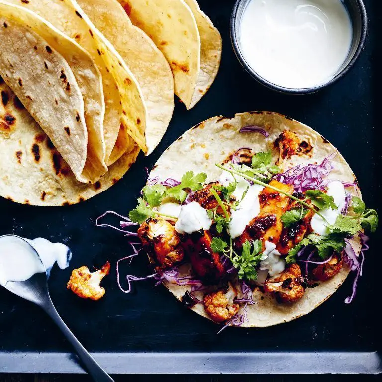Chicken and Cauliflower Tacos