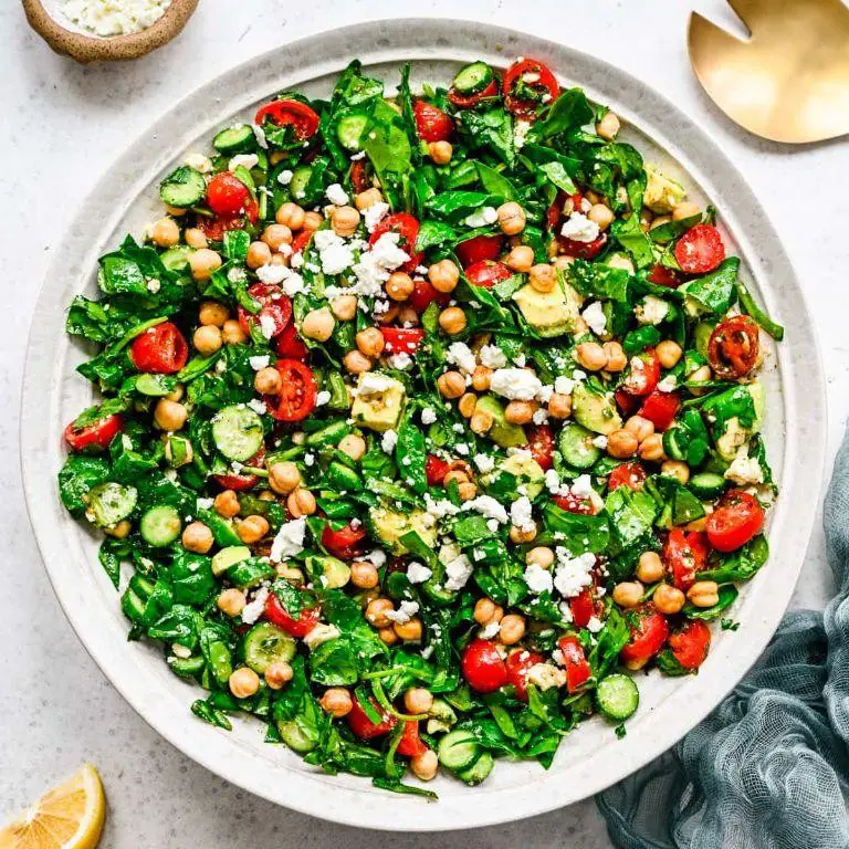 Chickpea and Spinach Salad