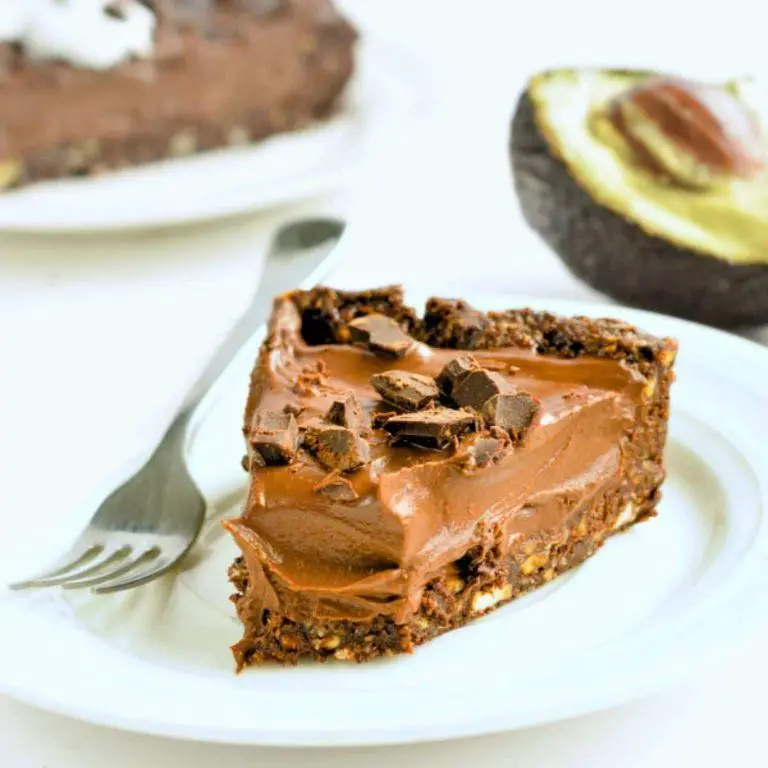 Chocolate Avocado Sugar Free Pie