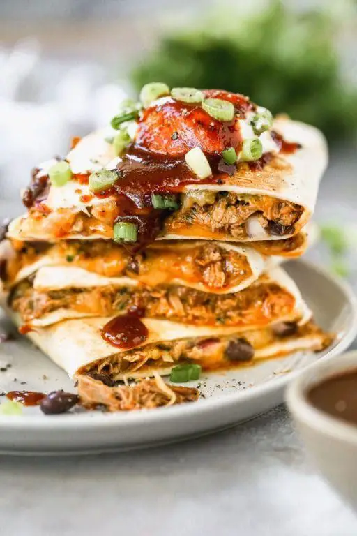 Chopped Pork Quesadillas