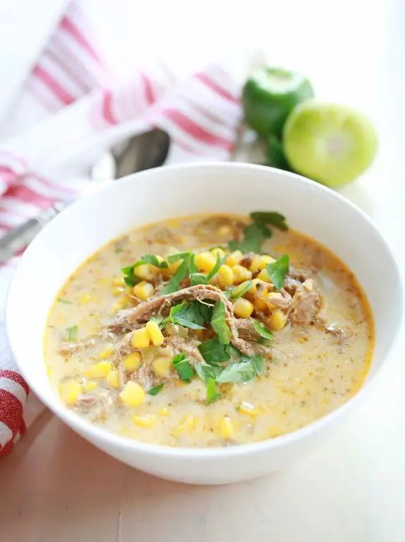Chopped Pork and Corn Chowder