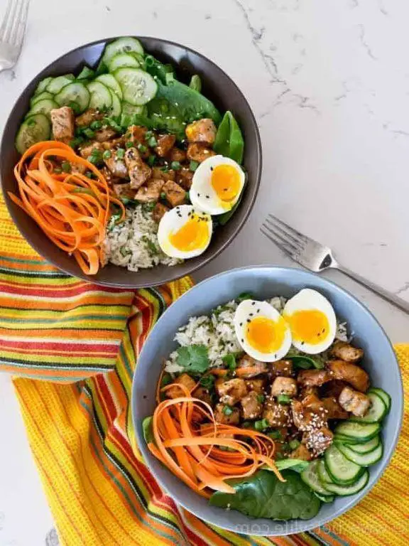 Chopped Pork and Rice Bowl
