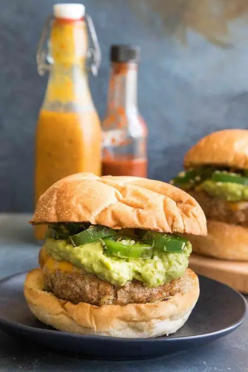 Chorizo Turkey Burgers with Mango Chutney