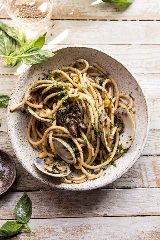 Clam and Mushroom Sauce with Tagliatelle