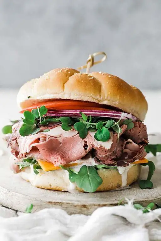 Classic Pot Roast Sandwich with Horseradish Cream