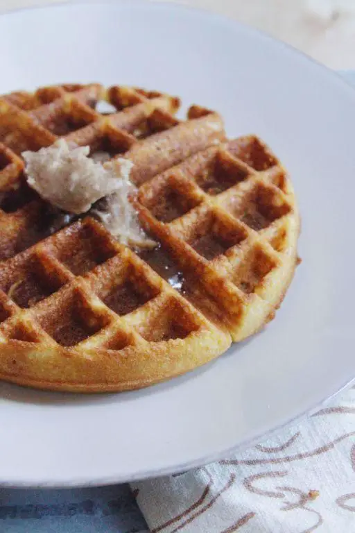 Cornbread Waffles with Honey Butter