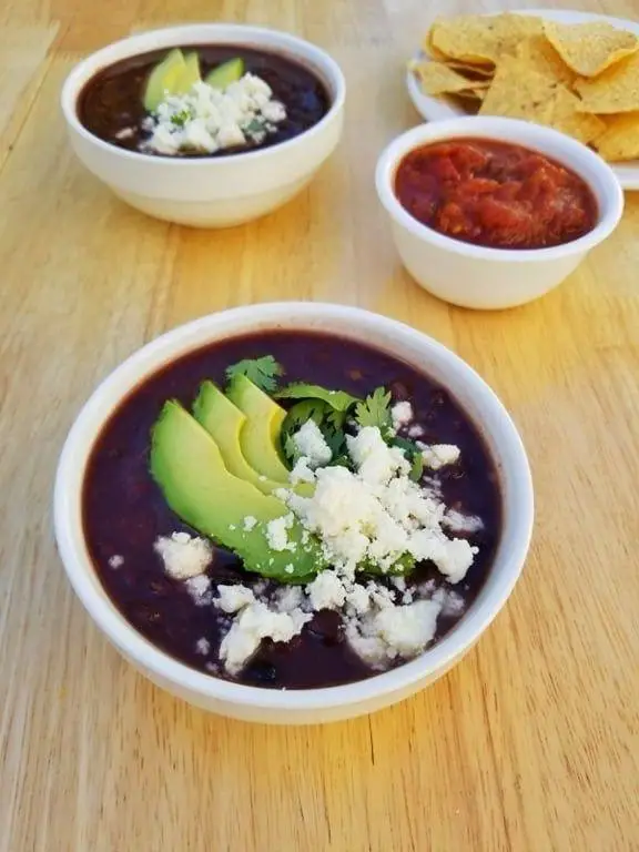 Cotija Cheese and Black Bean Soup