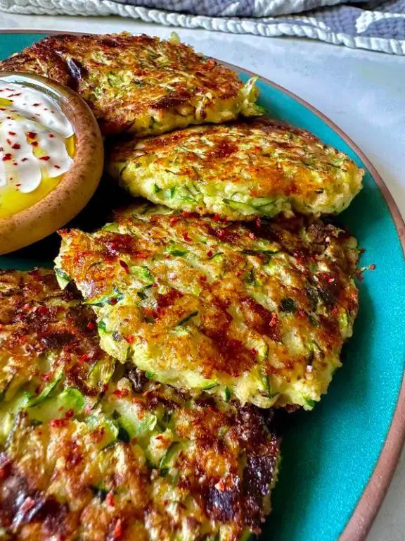 Cottage Cheese and Zucchini Fritters