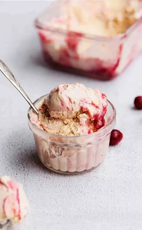 Cranberry Orange Ice Cream