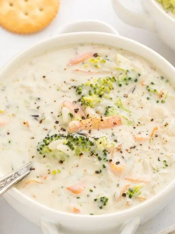 Creamy Riced Broccoli Soup