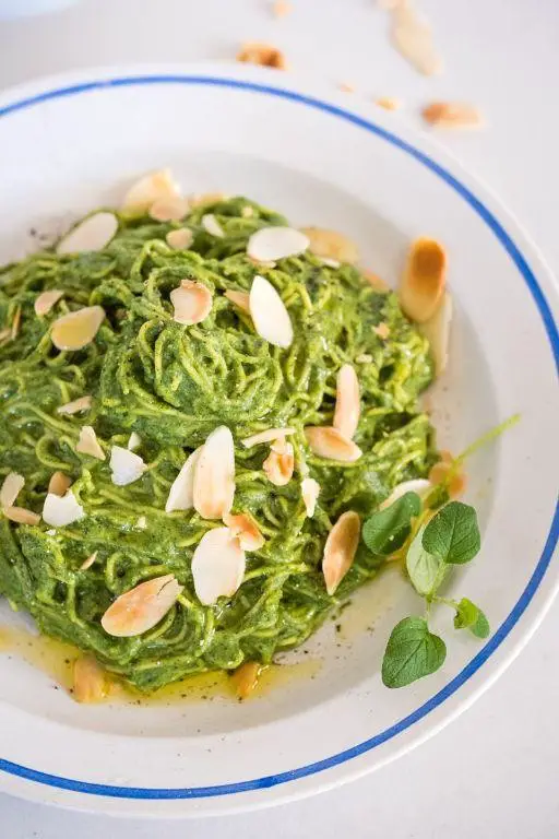 Creamy Stinging Nettle Pasta