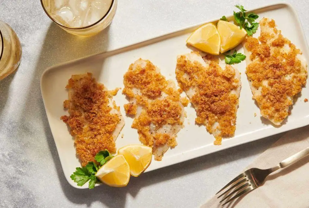 Crispy Baked Flounder with Parmesan Crust