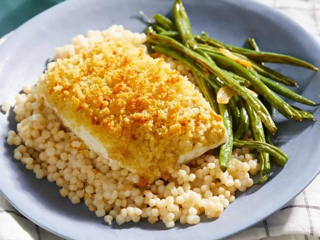Crispy Breaded Halibut Steaks