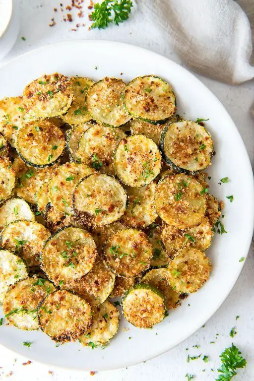 Crispy Roasted Zucchini and Squash Chips