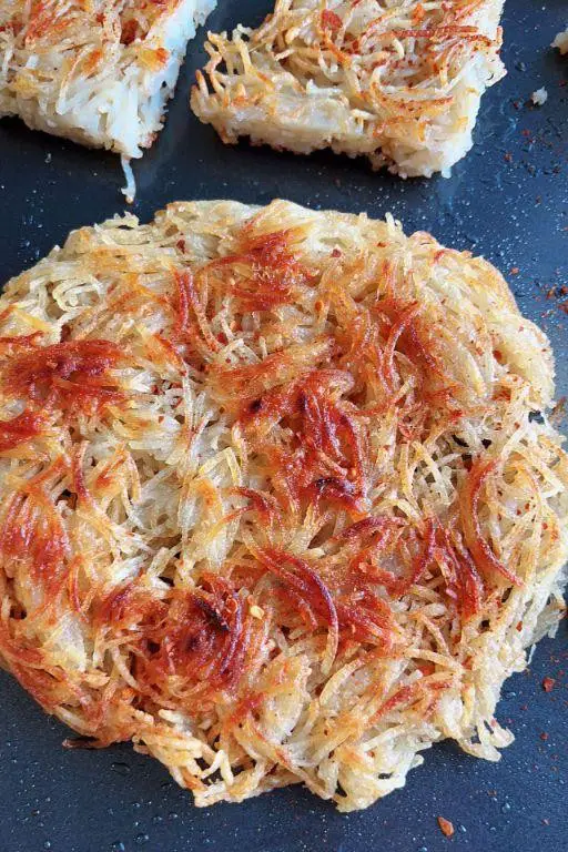 Crispy bydash potato pancakes