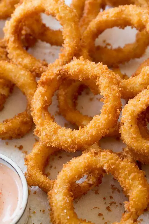 Crunchy Onion Rings with Bread Crumbs