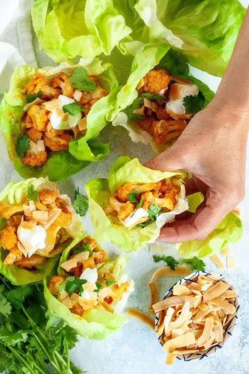 Curried Lettuce with Coconut Milk