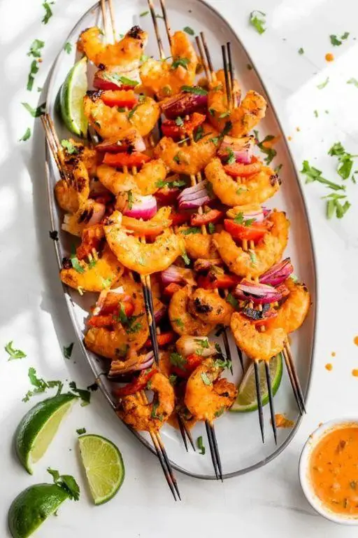 Curry Shrimp Skewers