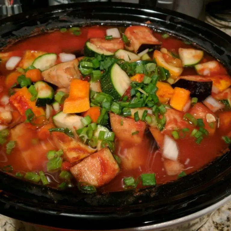 Easy Crock Pot Mediterranean Eggplant and Zucchini Stew