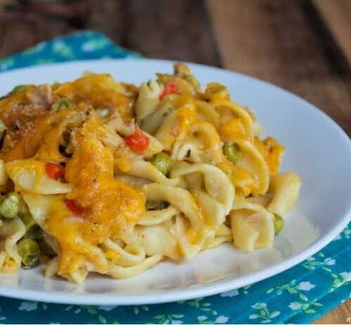 Easy Crockpot Tuna Noodle Casserole