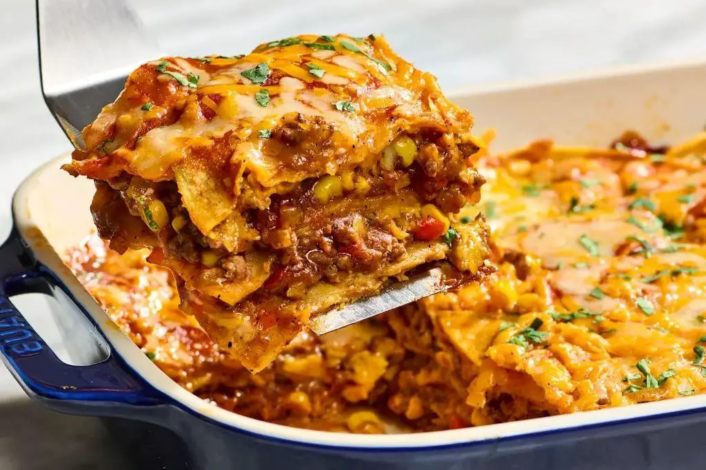 Easy Mexican Ground Beef Lasagna