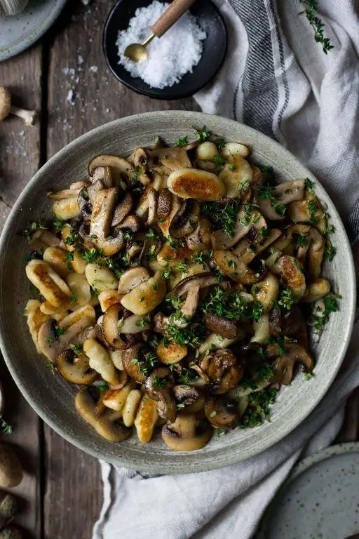 Easy Mushroom and Thyme Gnocchi