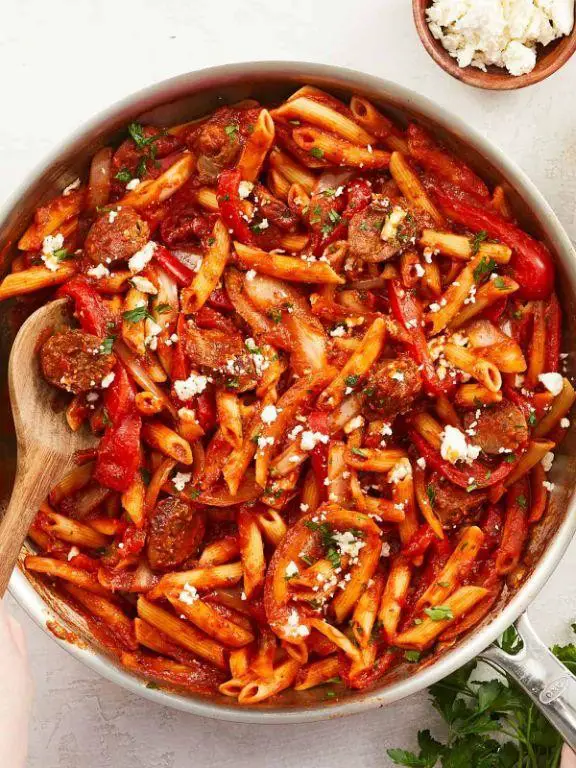 Easy Sausage and Peppers Pasta