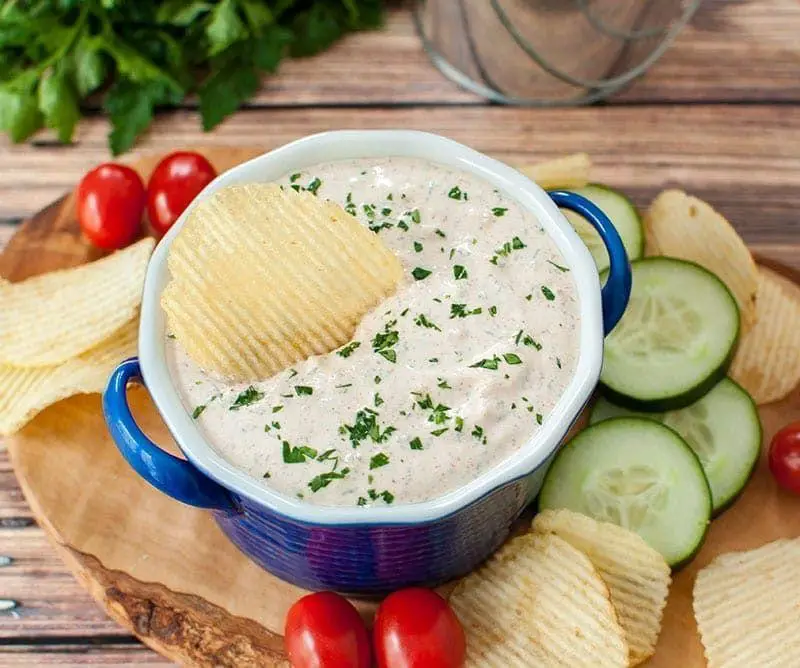 Easy Sour Cream Vegetable Dip