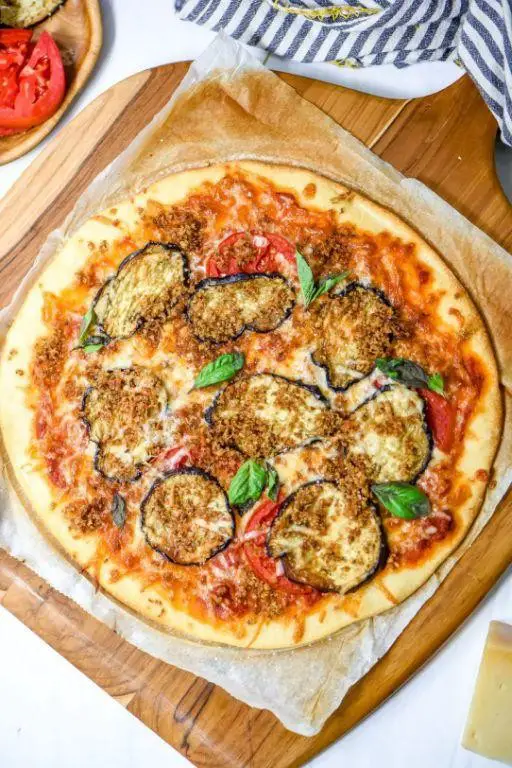 Eggplant Breakfast Pizza