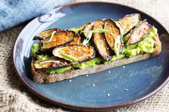 Eggplant and Avocado Toast