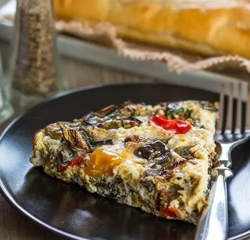 Eggplant and Mushroom Frittata