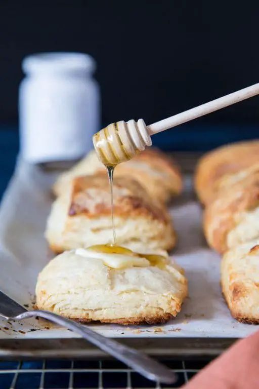 Fluffy Buttermilk Biscuits with Honey Butter