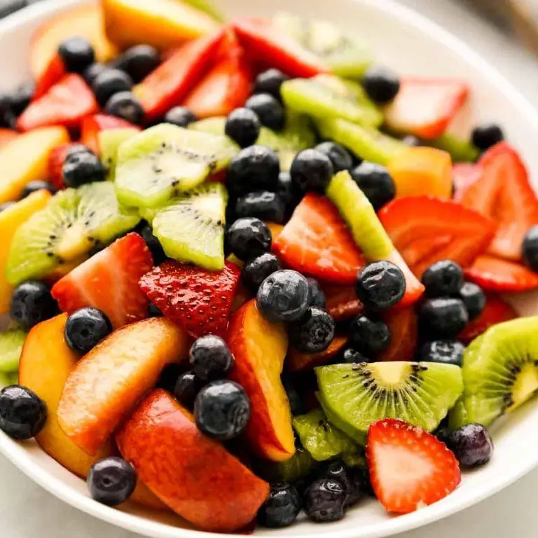 Fresh Fruit Salad with Honey Lime Dressing