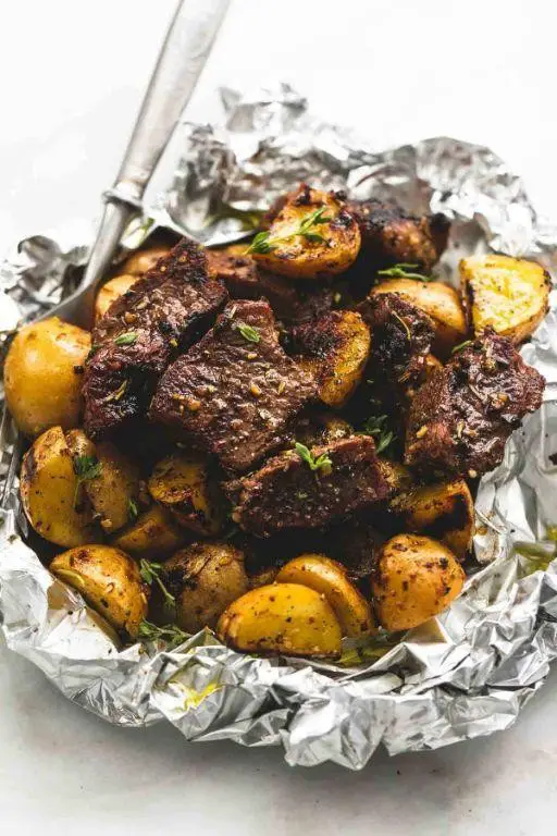 Garlic Butter Hobo Dinner