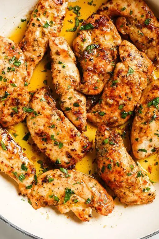 Garlic Butter Keto Chicken Tenderloins