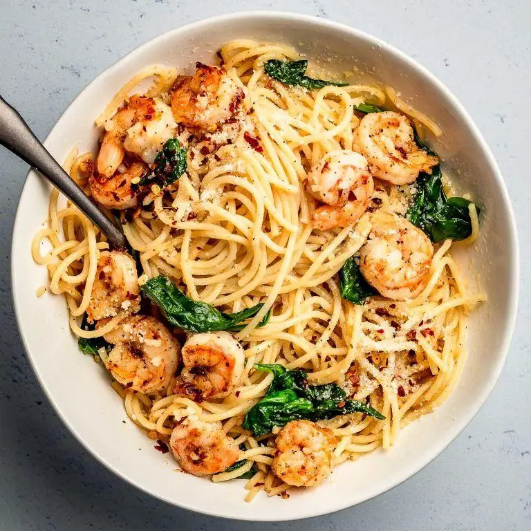 Garlic Butter Shrimp Spaghetti