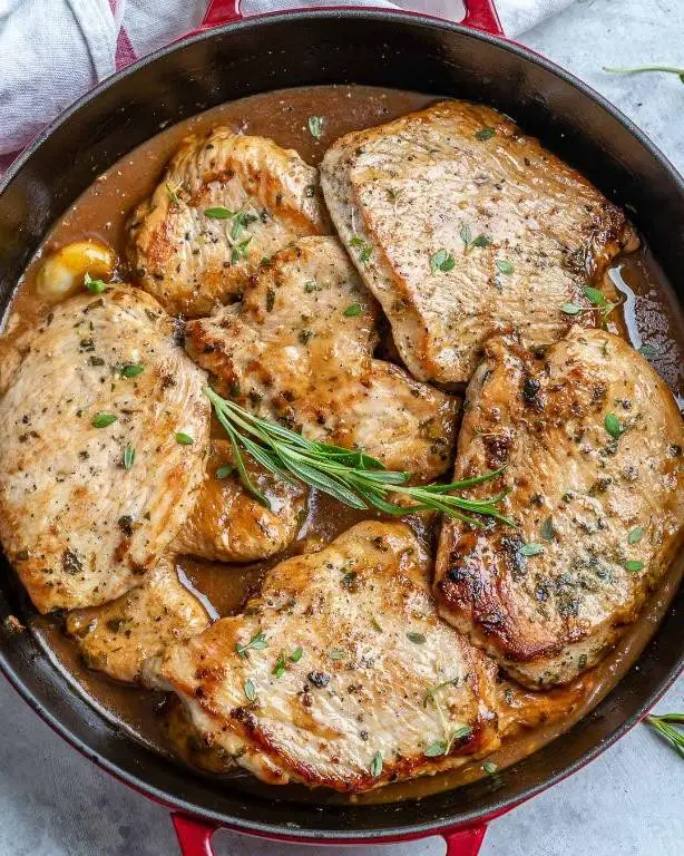 Garlic Butter Turkey Cutlets