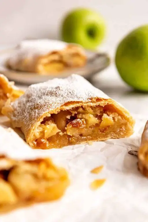 German Breakfast Strudel with Apples and Nuts