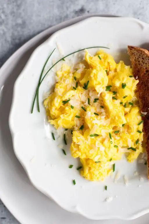 German Style Scrambled Eggs with Chives