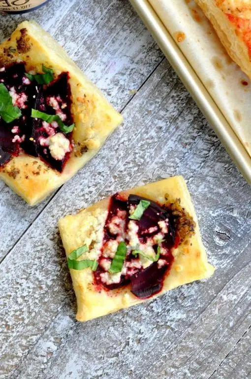 Golden Beet and Blue Cheese Tartine