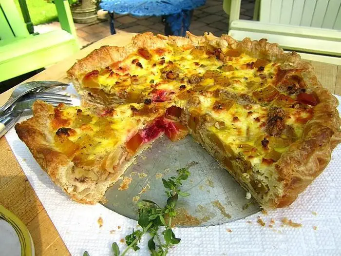 Golden Beet and Feta Tart