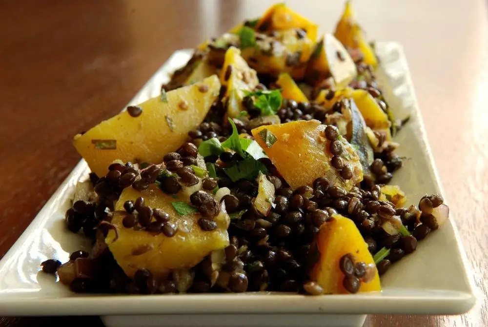 Golden Beet and Lentil Salad