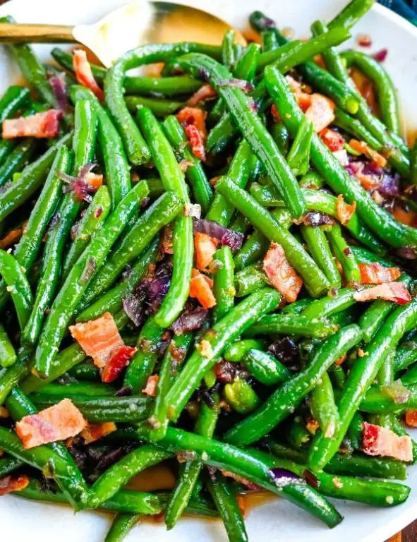 Green Beans with Bacon and Brown Sugar Glaze